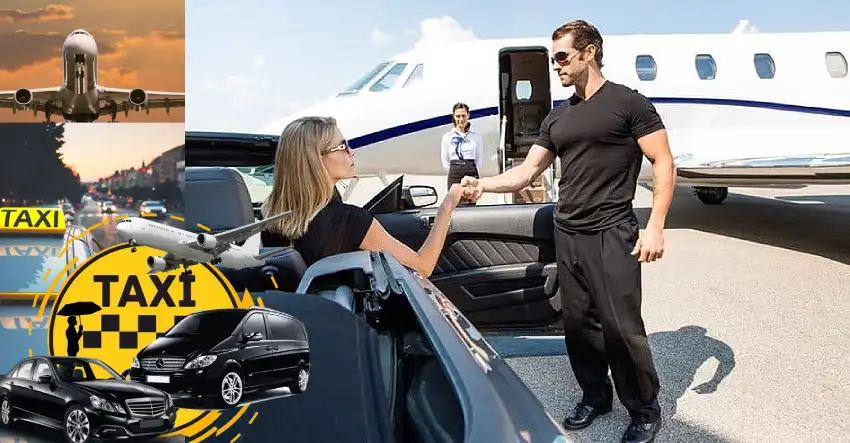 taxi with security protection in Cyprus Airport