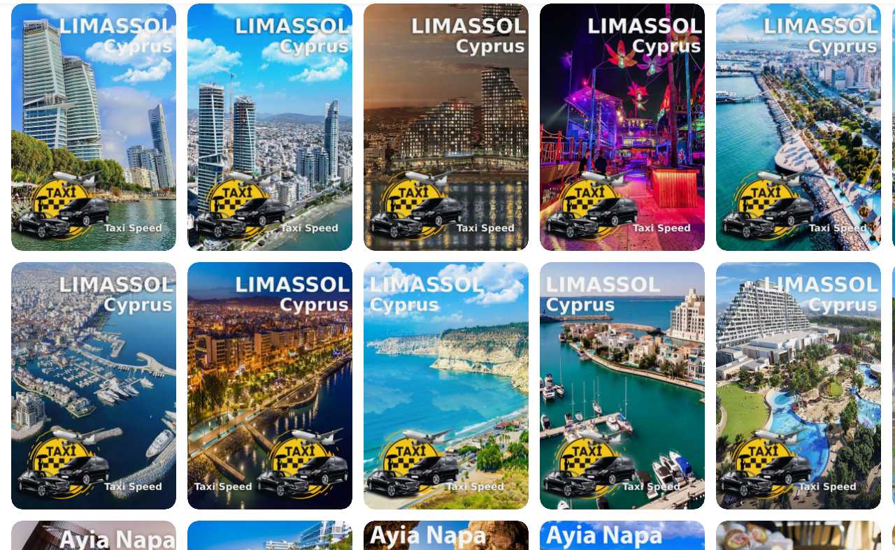 Cyprus Taxi Gallery photos. Transfers from Aiport to Limassol Ayia Napa Paphos